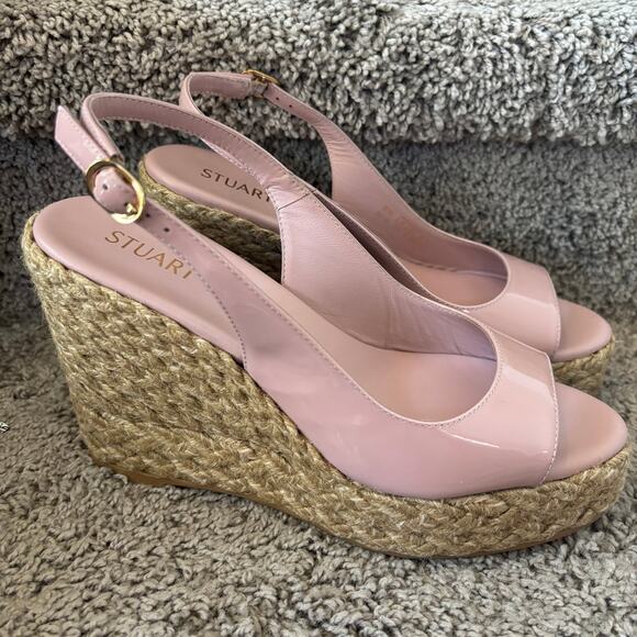 Stuart weitzman island espadrille wedges sz7.5 - Picture 4 of 8